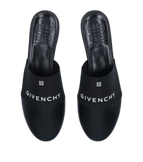 givenchy black bedford mules|Bedford flat mules in leather .